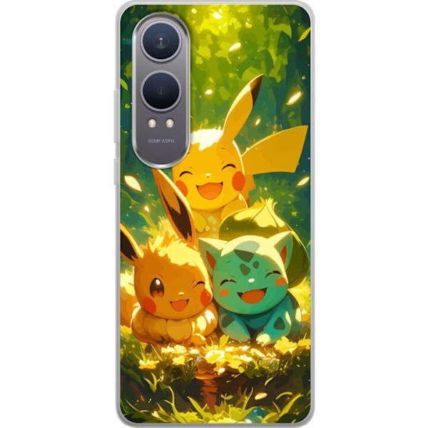 OnePlus Nord CE4 Lite Genomskinligt Skal Pixelmonster spelstil – färgstark design för retroälskande gamers