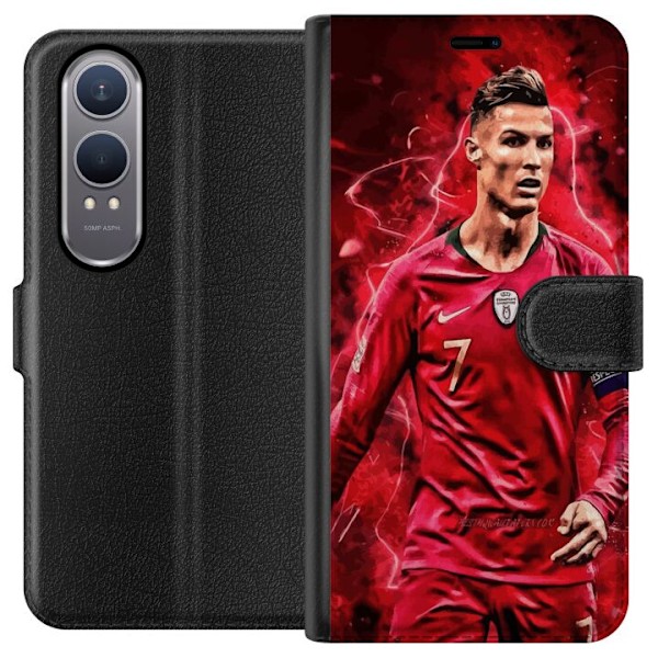 OnePlus Nord CE4 Lite Lompakkokotelo Ronaldon Taidot - CR7 Suu