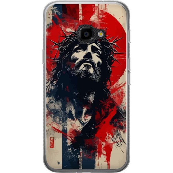 Samsung Galaxy Xcover 4 Gennemsigtig cover Jesus med kors - kr