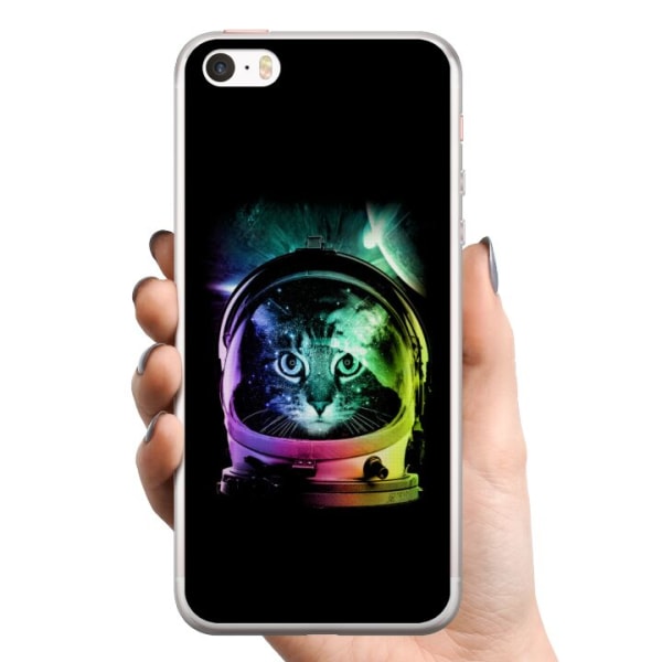 Apple iPhone 5s TPU Mobilskal Space Cat