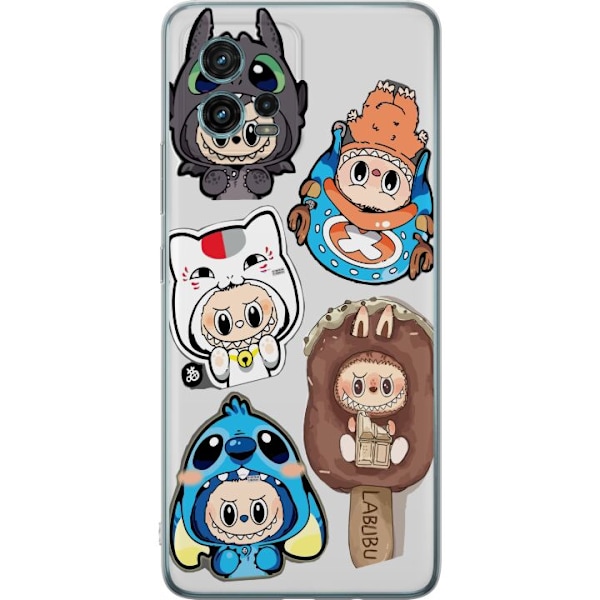 Motorola Moto G72 Läpinäkyvä kuori Labubu hahmokokoelma - P