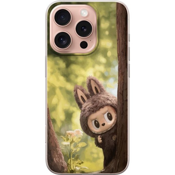 Apple iPhone 16 Pro Genomskinligt Skal Labubu Graffiti Vibes