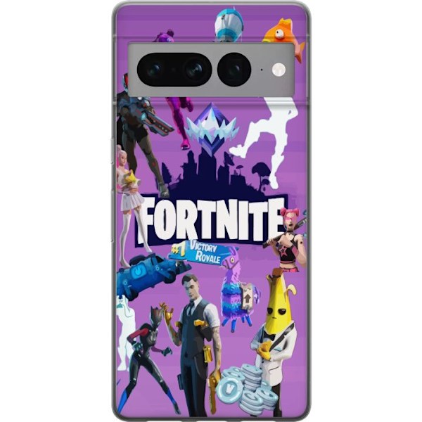 Google Pixel 7 Pro Genomskinligt Skal Fortnite