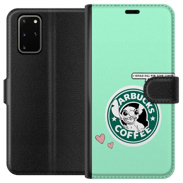 Kompatibel Tegnebogsetui til Samsung Galaxy S20+ Stitch Kaffe