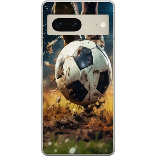 Google Pixel 7 Gjennomsiktig deksel Fotball