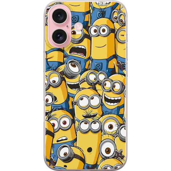 Apple iPhone 16 Läpinäkyvä kuori Minionit