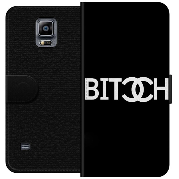 Samsung Galaxy Note 4 Plånboksfodral Bitch Chanel Inspirerad Streetstyle Mode Textmotiv Trend Fashion Ikonisk Stil Urban Design