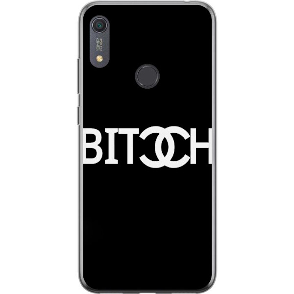 Huawei Y6s (2019) Läpinäkyvä kuori Bitch Chanel -inspiroima katumuoti Muoti Tekstimotiivi Trendi Ikoninen Tyyli Kaupunkisuunnittelu