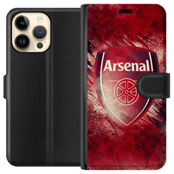 Apple iPhone 14 Pro Max Tegnebogsetui Arsenal Fodbold