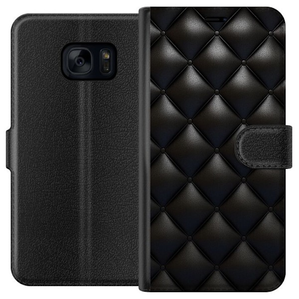Samsung Galaxy S7 Tegnebogsetui Læder Sort