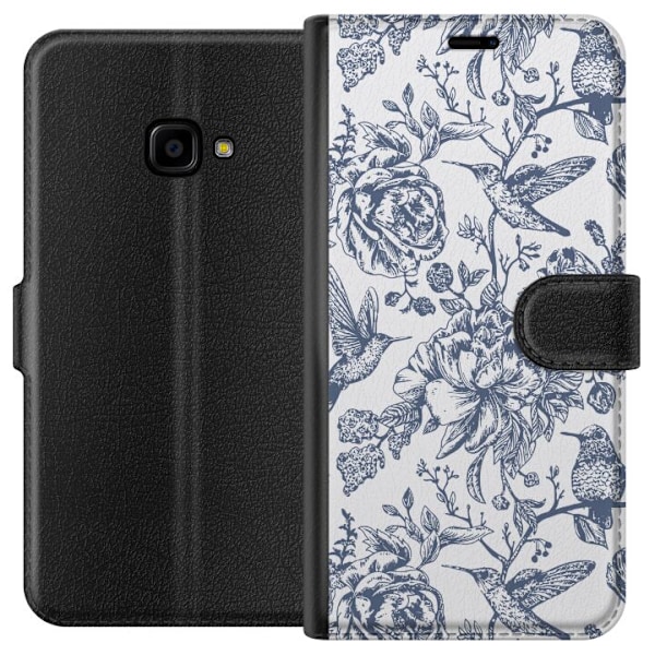 Samsung Galaxy Xcover 4 Lompakkokotelo Kukat & Linnut - Romant