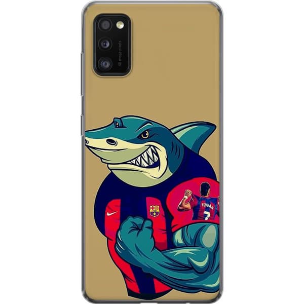 Kompatibelt Mobildeksel til Samsung Galaxy A41 Haj med Ferran Torres blå