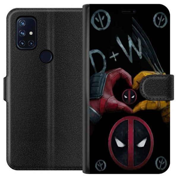 OnePlus Nord N10 5G Lommeboketui Deadpool & Wolverine Kjærlig