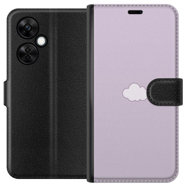 OnePlus Nord CE3 Lompakkokotelo Lila Pilvi - minimalistinen pi