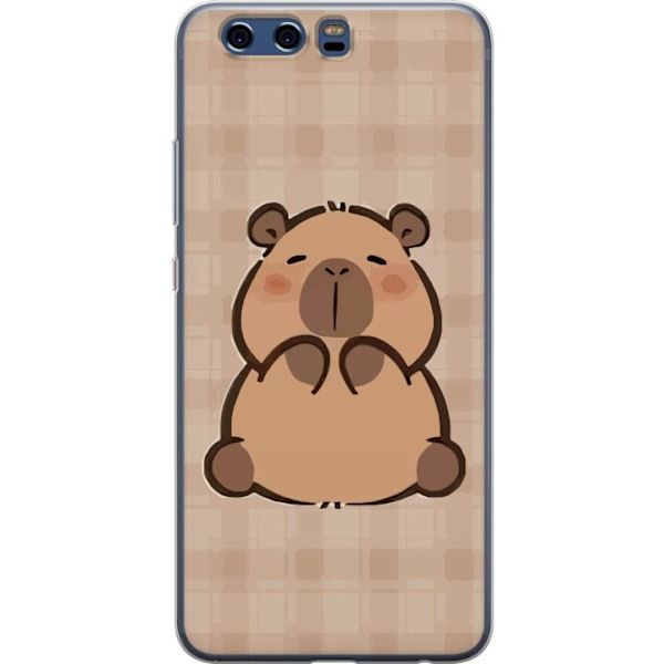 Huawei P10 Gennemsigtig cover Mobilskal kawaii capybara flera figurer japansk stil