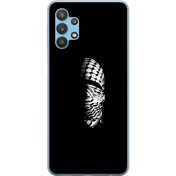 Samsung Galaxy A32 5G Läpinäkyvä kuori Keffiyeh-kuviointi -