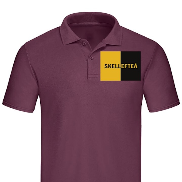 Poloshirt til Voksen | Elegant Poloshirt Skellefteå - Hockey Bordeaux XX-Large