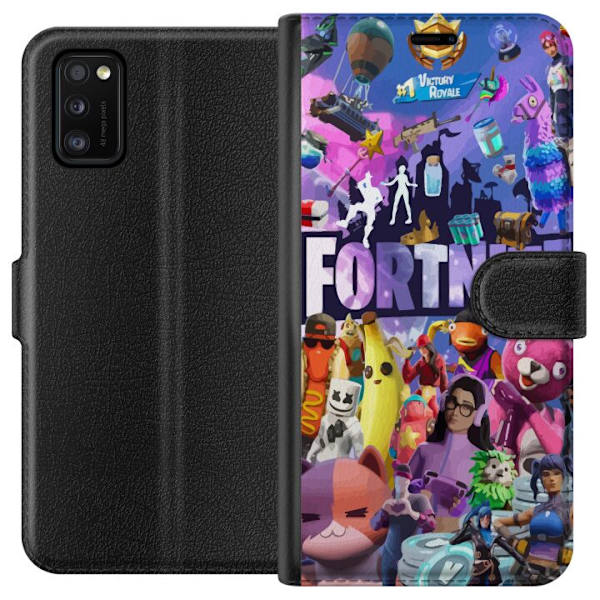 Samsung Galaxy A41 Plånboksfodral Fortnite Karaktärer Spelmotiv Ikoner Gaming Design Populär Battle Royale Barn Spelkaraktärer Motiv