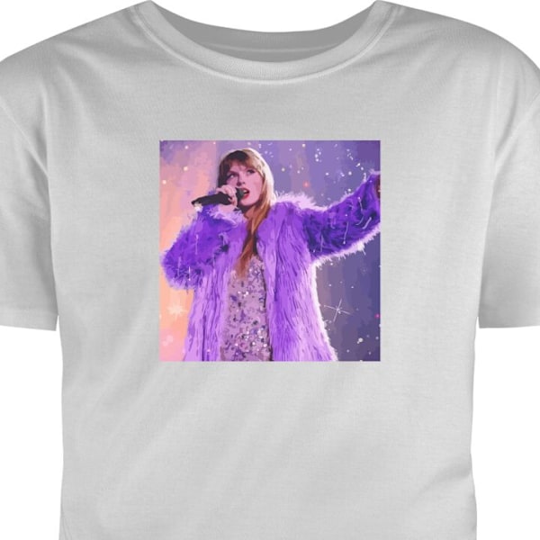 Børne T-shirt | Behagelig T-shirt til Børn Taylor Swift grå 9-11 År