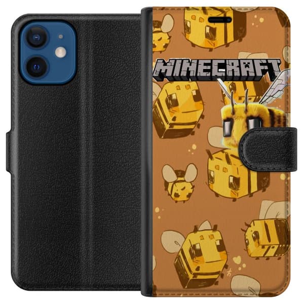 Kompatibelt Plånboksfodral till Apple iPhone 12 mini Minecraft Bi