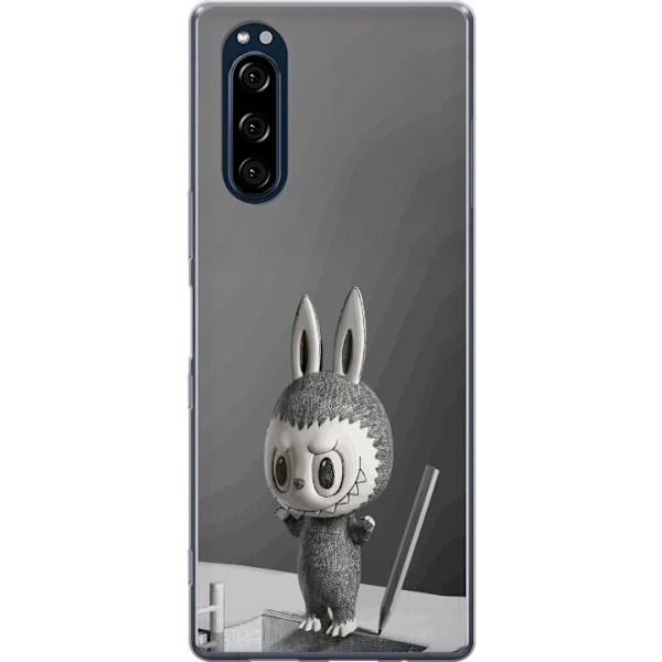 Sony Xperia 5 Läpinäkyvä kuori Pop Mart MEGA LABUBU LABUBU Sketch 1000%