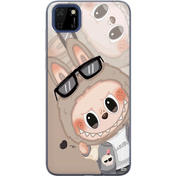 Huawei Y5p Läpinäkyvä kuori Labubu Rainbow Chaos