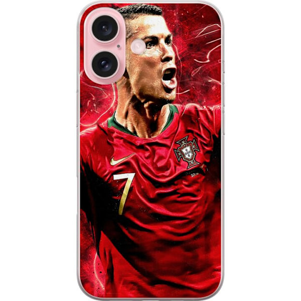 Apple iPhone 16 Läpinäkyvä kuori Ronaldo