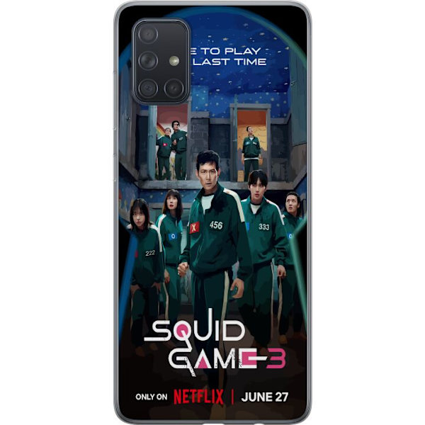 Samsung Galaxy A71 Läpinäkyvä kuori Squid Game Kausi 3 TV-sarjan hahmot Suositut TV-sarja Motiivit Ikoni Jännitys Draama Aasialainen suunnittelu T