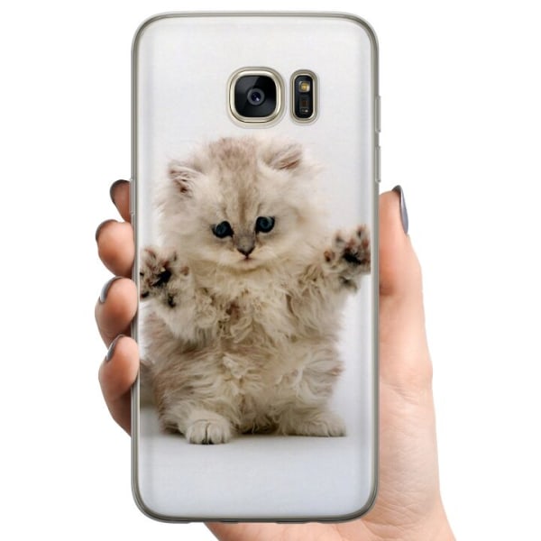 Samsung Galaxy S7 edge TPU Mobildeksel Katt