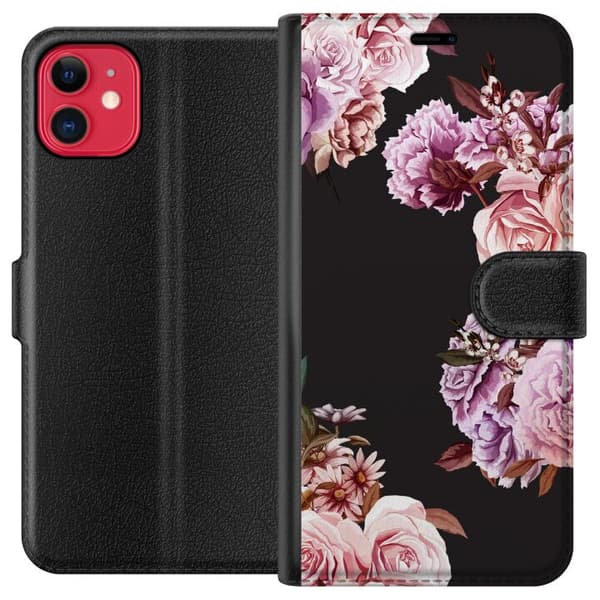 Kompatibel Tegnebogsetui til Apple iPhone 11 Blomster