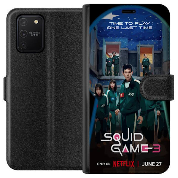 Samsung Galaxy S10 Lite Plånboksfodral Squid Game Säsong 3 Seriefigurer Populärt TV Serie Motiv Ikoner Spänning Drama Asiatisk Design Trend