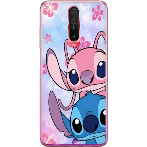 Xiaomi Redmi K30 Genomskinligt Skal Stitch & Angel