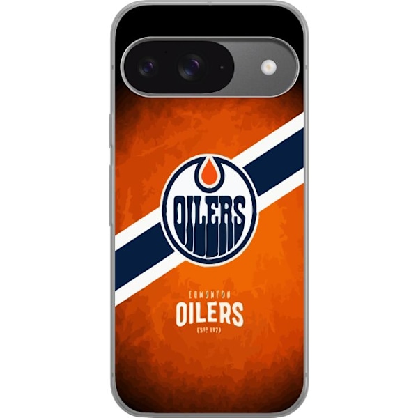 Google Pixel 9 Pro Läpinäkyvä kuori Edmonton Oilers (NHL)