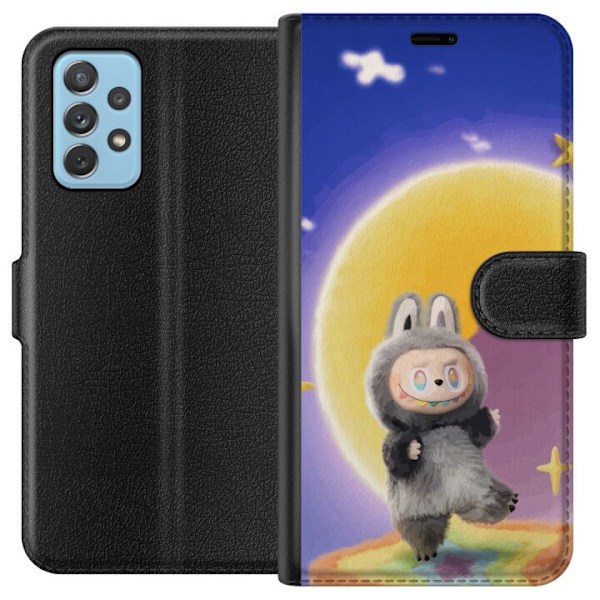 Samsung Galaxy A72 5G Tegnebogsetui Labubu Neon Pop - Neonfarv