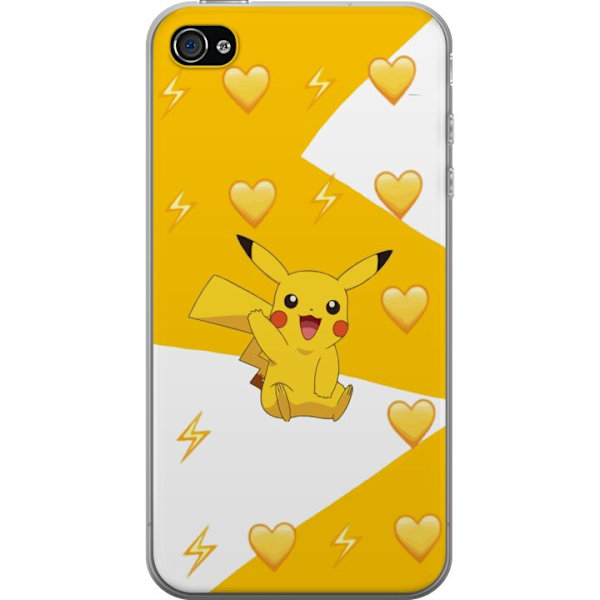 Apple iPhone 4s Läpinäkyvä kuori Pikachu Pokémon Pelihahmo Peliaihe Suosittu Ikoni Sarjakuvasarja Pokémon GO Lasten Klassikko