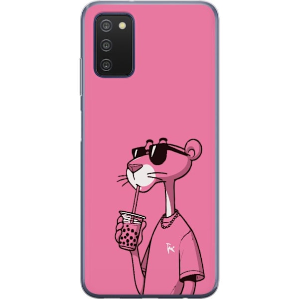 Samsung Galaxy A03s Gjennomsiktig deksel Pink Panter Drink