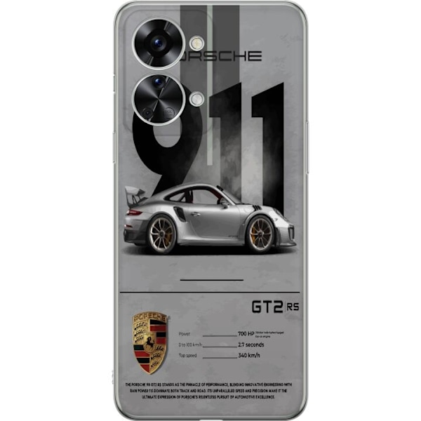 OnePlus Nord 2T Genomskinligt Skal Porsche 911