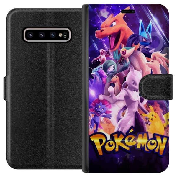 Kompatibelt Lommeboketui til Samsung Galaxy S10+ Pokemon
