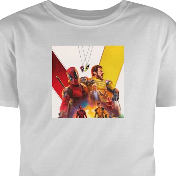 Lasten T-paita | Mukava T-paita Lapsille Wolverine Deadpool harmaa 5-6 Vuotta