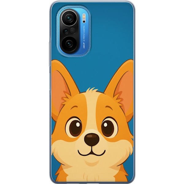 Xiaomi Poco F3 Läpinäkyvä kuori Hello Corgi