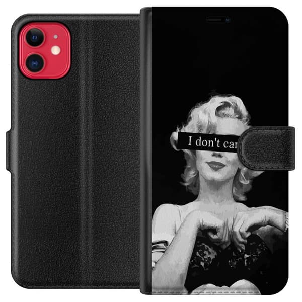 Kompatibel Tegnebogsetui til Apple iPhone 11 Jeg bryder mig ikke