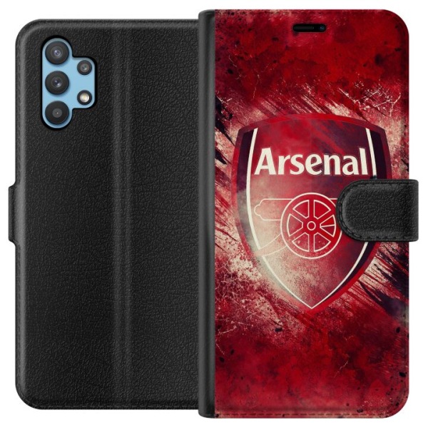 Samsung Galaxy A32 5G Lompakkokotelo Arsenal Jalkapallo