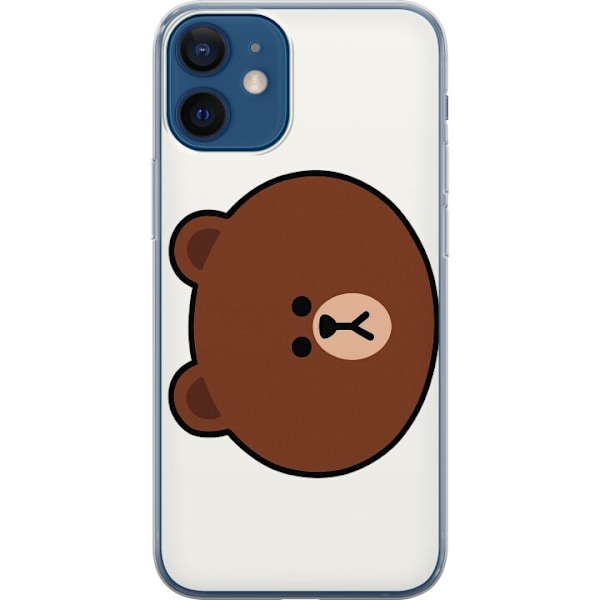 Apple iPhone 12  Genomskinligt Skal line friends brown