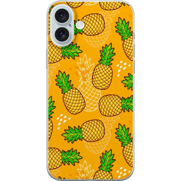 Apple iPhone 16 Plus Läpinäkyvä kuori Ananas