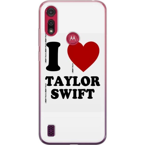 Motorola Moto E6s (2020) Genomskinligt Skal Taylor Swift