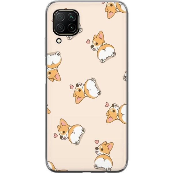 Huawei P40 lite Gennemsigtig cover Sød Hund