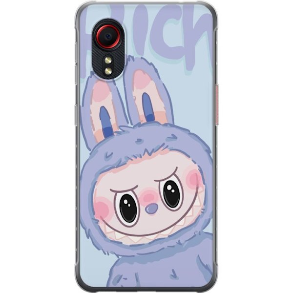 Samsung Galaxy Xcover 5 Gennemsigtig cover Blå Kanin Labubu