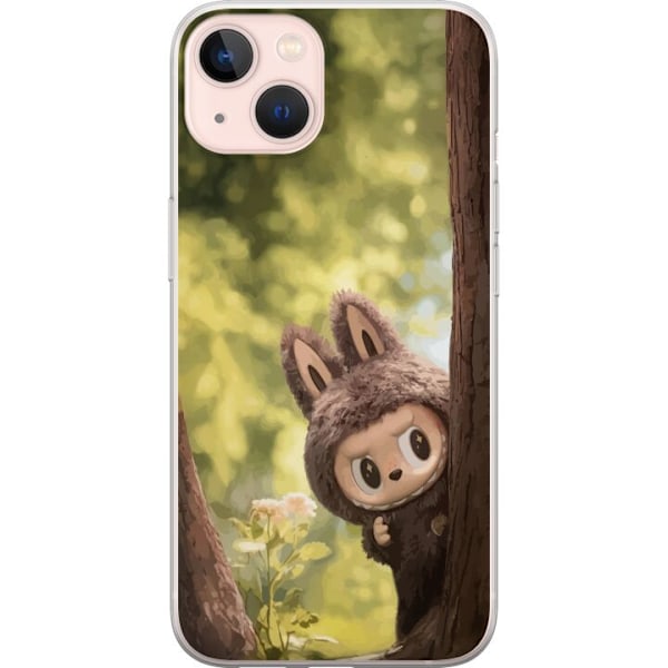 Apple iPhone 13 Läpinäkyvä kuori Labubu Graffiti Vibes – Katutaide hirviömuodossa