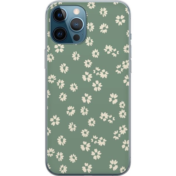 Apple iPhone 12 Pro Max Genomskinligt Skal Blomsterdröm – färgglatt blommönster