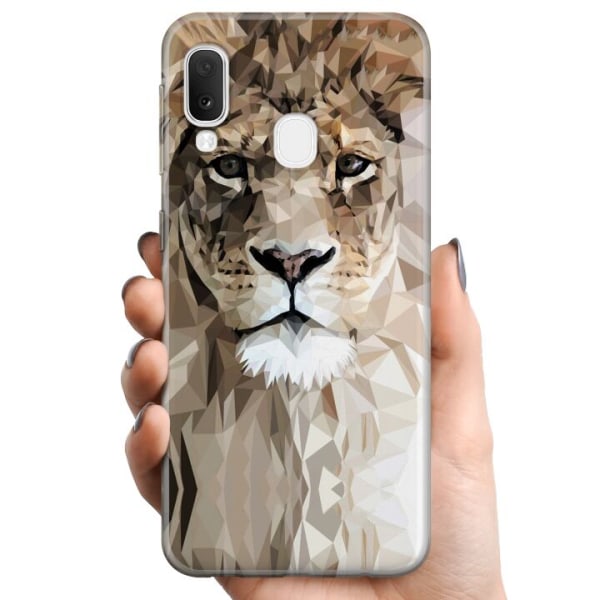 Samsung Galaxy A20e TPU Mobilcover Løve
